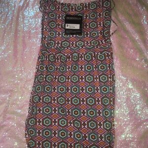 Muti color overall style dress